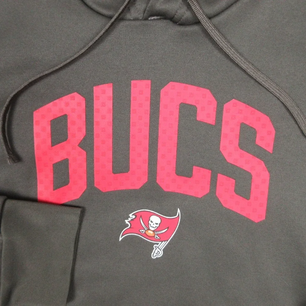 Tampa Bay Buccaneers Sweater Mens Small Gray Hoodie Sweatshirt Nike On Field NFL